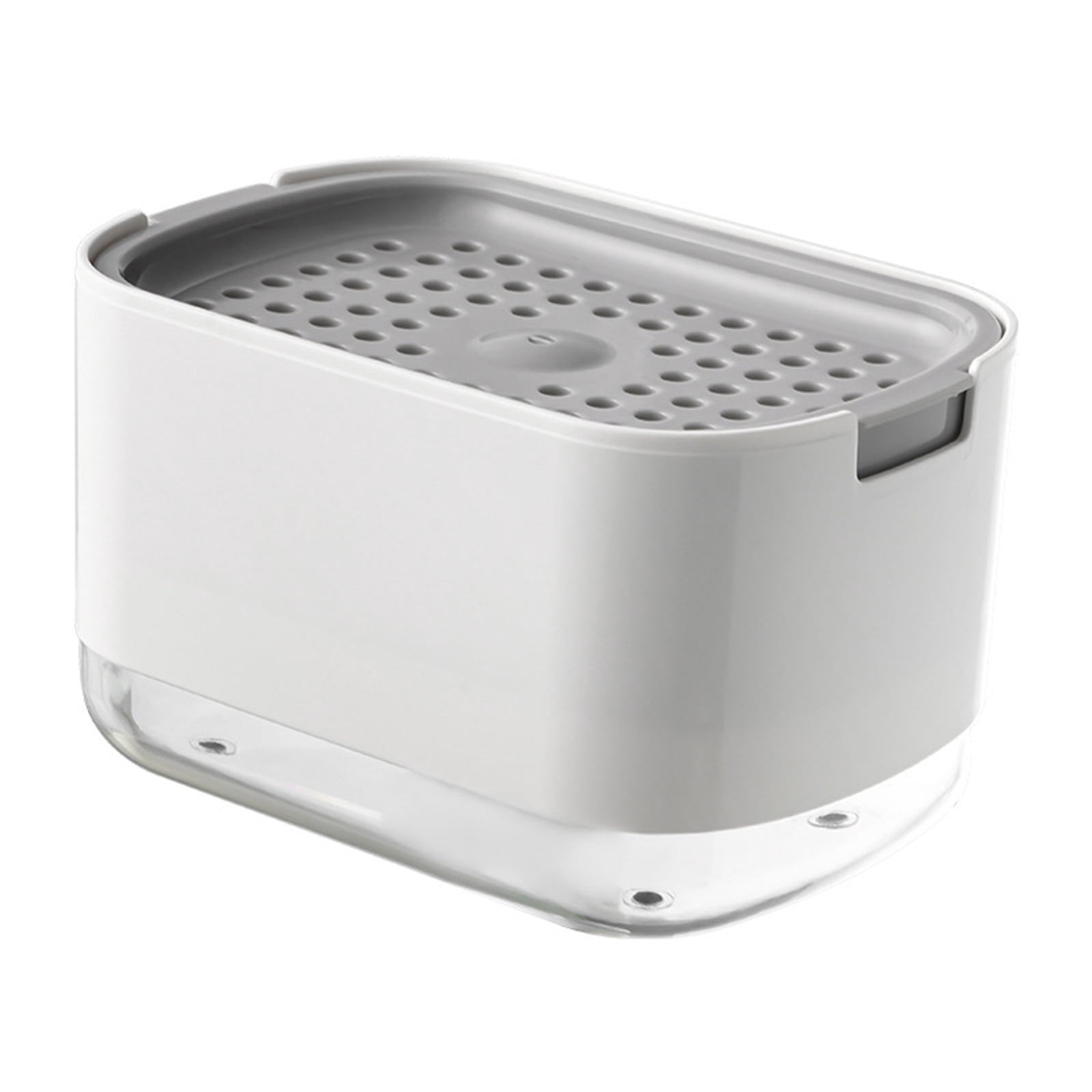 Dish Soap Press Box Kitchen Dishwashing Liquid Bubbler Cloth Cleaner Brush Press Soap Box