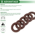 thumbnail image 4 of Unique Bargains Universal Oil Seal TG4 Lip Seal Ring Rotary Shaft Seal 25x40x5mm High Pressure FKM Rubber Brown 5 Pcs, 4 of 7