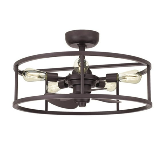 Quoizel Lighting - Fandelier - New Harbor - 40W 5 LED Fandelier in Transitional