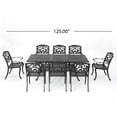 thumbnail image 4 of Noble House Abigal 9 Piece Aluminum Expandable Patio Dining Set in Shiny Copper, 4 of 10