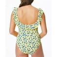 thumbnail image 3 of Jessica Simpson SOL Floral Delight Frill Neck One-Piece Swimsuit, US Medium, 3 of 4