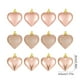 thumbnail image 3 of Decoraciones De Plástico Adornos en forma de corazón, juego de 12 piezas, decoración colgante dorada brillante para fiestas navideñas y bodas, 4,5 cm (1,77") Rkxzt, 3 of 8