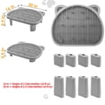 thumbnail image 4 of Litter Catching Step For Cat Box  Trap Stool Automatic Self Cleaning Collection Stairs Catcher Ramp Old Geriatric Senior Or Kitten, 4 of 8