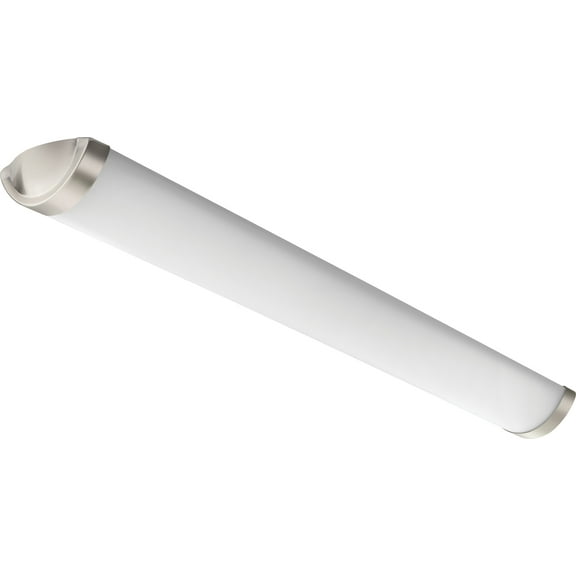 lithonia lighting fmlccls 48in 30k40k50k 90cri bn linear flush mount with selectable color temperature, 48-inches, brushed nickel