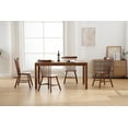 thumbnail image 6 of Dayalane Farmhouse Windsor Dining Chairs Set of 4, Solid Wood Spindle Back Dining Side Chairs, Mid-Century French Country Oak Kitchen Chairs for Dining Room Living Room Kitchen Restaurant, Walnut, 6 of 16