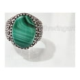 thumbnail image 5 of Malachite Mans Ring, Natural Green Malachite, Spiritual, Silver Jewelry, 925 Silver Ring, Birthday Gift, Heavy Mens Ring, Arabic Design, Ottoman Style Ring, Christmas, Turkey Mens Signet Ring, 5 of 7