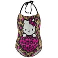 thumbnail image 5 of Hello Kitty Girls One Piece Swimsuits Hawaiian Summer Swimwear Beach Bathing Suit Outfits, 5 of 7