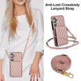 thumbnail image 3 of Crossbody Lanyard Leather Wallet Case For Samsung Galaxy S23 Series, iPhone 13 Pro Max, 3 of 7