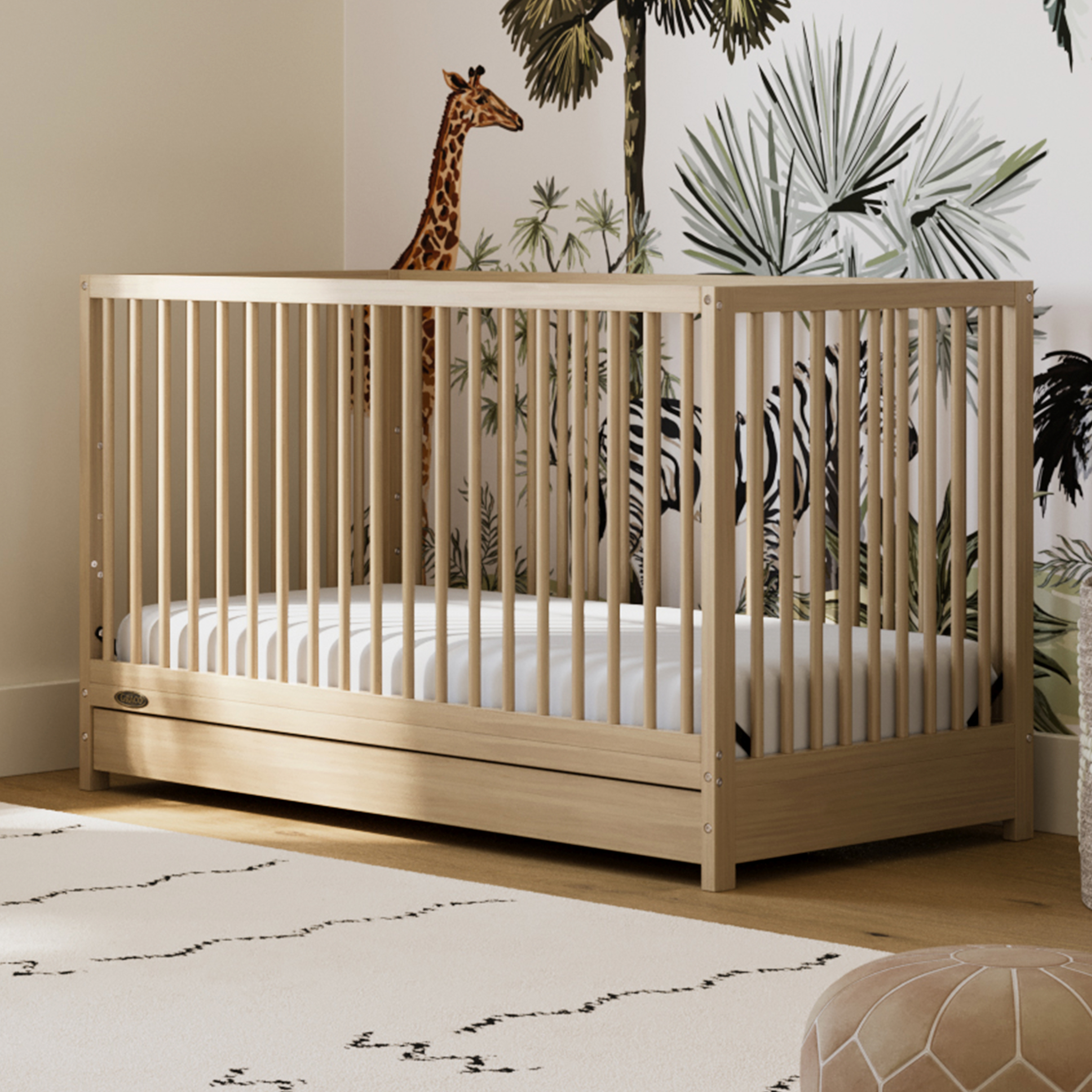 Graco Teddi 5-in-1 Convertible Baby Crib with Drawer, Driftwood - image 2 of 17