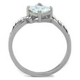 thumbnail image 2 of High polished (no plating) Stainless Steel Ring with AAA Grade CZ in Clear for Women Clear Stone Color Style TK1761 Size 9, 2 of 3