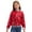 Red, variant on Aislor Girls Full Sequin Jackets Long Sleeve Bomber Jacket Zip Up Coat Sparkle Outwear Size 6-16 A Silver 12