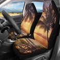 thumbnail image 2 of POLERO Palm Sunset Beach Design Front Seat Cover for Men, 2 Pack Vehicle Seat Covers Elastic Nonslip Car Seat Covers, 2 of 13