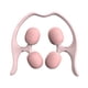 thumbnail image 1 of Rodillo de masaje multifuncional con puntos de presión y relajación muscular, rodillo de espuma manual. rosa, 1 of 9