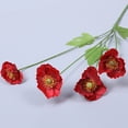 thumbnail image 2 of Flores artificiales Arreglo floral de margaritas Decoración de boda Flor Gesang Boda Simulación del hogar Flor de amapola Flor de simulación de amapola de maíz - Amapola de maíz de seda roja, 2 of 5