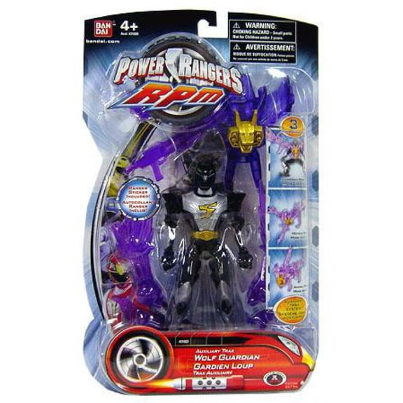 Power Rangers Auxilliary Trax Auxiliary Trax Wolf Guardian Action Figure