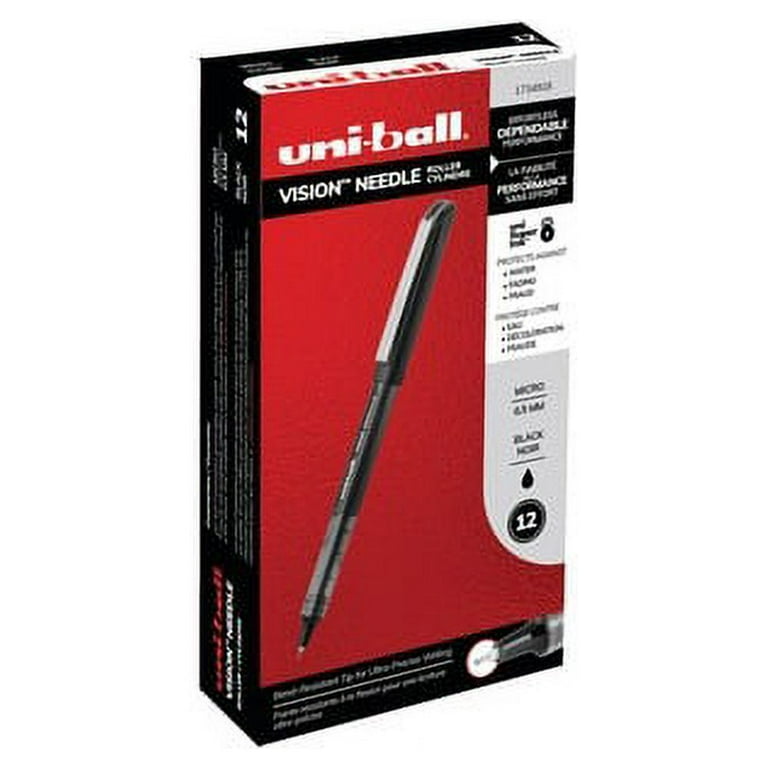 uni-ball Vision Needle Rollerball Pens Micro Pen Point - 0.5