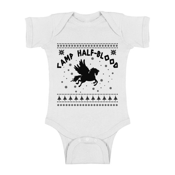 Awkward Styles Christmas Baby Outfit Bodysuit Xmas Camp Half Blood Romper