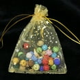 thumbnail image 6 of Hotsale 100pcs/lot Moon Star Organza Bags 7x9 9x12cm Small Christmas Drawstring Gift Bag Charm Jewelry Packaging Bags & Pouches Gold 9x12cm, 6 of 6