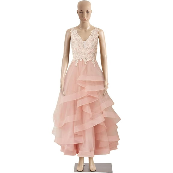 Dkelincs Female Full Body Mannequin 69" Adjustable Mannequin Torso Detachable Head Arm with Metal Base Dress Form for Clothing Display