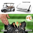 thumbnail image 5 of Uorisanigo Cute Golf Cart Seat Cover, Golf Cat Breathable Bench Seat Cover with 4 Front Pockets, Non-Slip Seat Protector for Golf Cart, Fits for EZGO, Club Car, Yamaha and More, 5 of 7