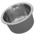 thumbnail image 3 of Stainless Steel Small Kitchen Sinks for RV Outdoor Use Round Shape 11 Inch Silver Drainage 1Pcs, 3 of 5
