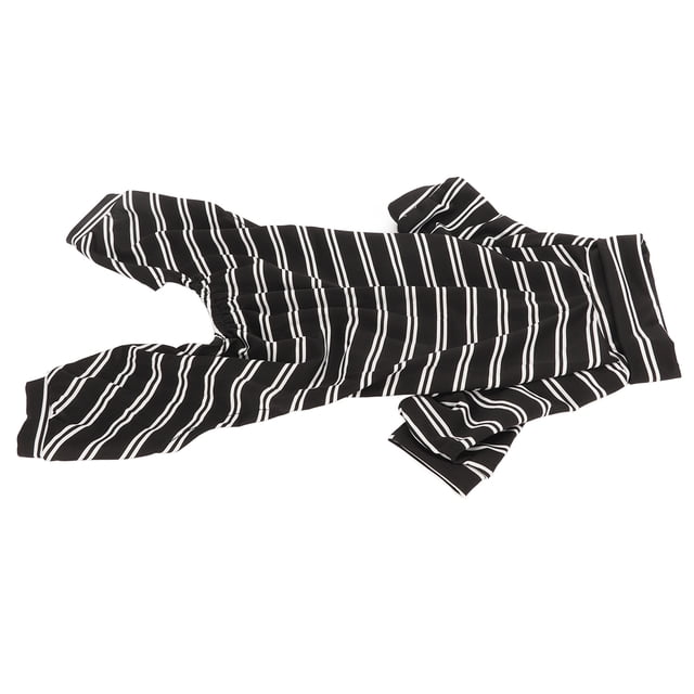 Pyjamas Rayés pour Chien, Pyjamas Rayés Noir et Blanc en Polyester Doux pour Allergies pour Toutes Saisons TP,S,m,L,TG