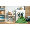 thumbnail image 2 of Ahgly Tapis Rond Lavable en Machine Intérieur Transitionnel Vert, 7 Pieds Rond, 2 of 7
