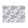 thumbnail image 1 of Fotbe Indigo Tie Dye Alfombrilla de Secado para Cocina con Estampado, 18x24 Pulgadas, 1 of 7