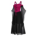 thumbnail image 3 of Pisexur Womens Gothic Dress Vintage Off Shoulder Renaissance Dress Straps Flowy Oversized Maxi Dresses Fashion Medieval Dress for Women Halloween Costumes Plus Size S-5XL, 3 of 4