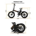 thumbnail image 2 of IM Lashes A20 Folding Electric Bike Ebike Bicycle 500W Motor 20" Fat Tire With 36V/13Ah Li-Battery, Electric Commuter Bike for Adults Teenagers, 2 of 9