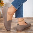 thumbnail image 6 of KIJBLAE Women's Plus Size Mesh Low Cut Slip On Flats, Breathable Soft Sole Comfortable Casual Shoes Spring Summer Gray 43, 6 of 8