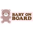 thumbnail image 1 of Oliver's Labels Baby on Board Decals - Teddy Bear Baby Vinyl Window Car Decal Sticker, 1 of 3