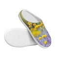 thumbnail image 3 of Wukai Flowers And Butterflies Print Women's Indoor Bedroom Slipper Slip On Shoes, Unisex House Shoes with Anti-Skid Sole for Men, Gift for Women Men-13, 3 of 7