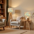 thumbnail image 4 of 2pcs Set Drum Lampshades (13"x 13"x 10"), La dolce vita Fabric Lamp Shades, Large Replacement Shades for Table, Floor, and Pendant Lamps, Simple Assembly Needed., 4 of 8