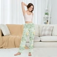 thumbnail image 4 of Dailycode Women's Pajama Pants Wide Leg Lounge Pj Bottoms With Pockets Watercolor Chick and Branch, 4 of 7