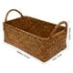 thumbnail image 4 of Cesta de almacenamiento tejida de ratán, cesta de almacenamiento portátil con asa, cesta de escritorio, soporte para pan, 4 of 8