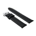 thumbnail image 2 of 20MM SMOOTH LEATHER WATCH BAND STRAP DEPLOY CLASP FOR OMEGA PLANET OCEAN BLACK, 2 of 2