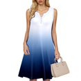 thumbnail image 2 of Icvfdpl Robes pour Femmes Invitées de Mariage, Boho Ample Col en V Sans Manches Maillot de Bain Mode Floral Robe d'Été pour Femmes,TTG, 2 of 7