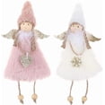 thumbnail image 1 of Hanging Ornaments 2 Pieces Love & Snowflake Angels Christmas Decorations Tree Pendant Creative Gifts (Love & Snowflake Angel), 1 of 5