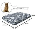 thumbnail image 2 of Woodland Pet Bed, Abstract Mix Shapes of Trees Overlapping Creative Design Print, Chew Resistant Pad for Dogs and Cats Cushion with Removable Cover, 24" x 39", Dark Blue Grey Sea Blue, by Ambesonne, 2 of 4
