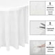 thumbnail image 5 of 8 Pack Round Tablecloth, 84 inch White Disposable Table Covers PEVA Waterproof Plastic Round Tablecloths (White), 5 of 5