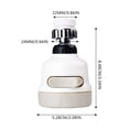 thumbnail image 3 of 1 Pack 360° Swivel Kitchen Sink Spray Head Flexible Faucet Sprayer Removable Kitchen Faucet Head, 3 of 9