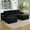 Black, variant on Muumblus L-Shaped Modular Sectional Sofa with Chaise, Boneless Deep Seat Cloud Couch, No Assembly Corduroy Sleeper Sofa for Living Room, Dark Gray(Left Facing Chaise)