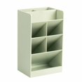 thumbnail image 2 of Modern Slanted Design Pen Holder Large Capacity 5 Compartments Pen Case for School and Office, 2 of 7