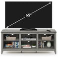 thumbnail image 3 of Home Imports Emporium TV Stand Shelves Modern Gray TV Stand, 3 of 5