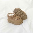thumbnail image 4 of BRGZLK Baby Girls Ankle Boots Classic Cute Round Toe Comfort Warm Short Boot Kids Outdoor Shoes Newborn First Walkers Cozy Shoes Khaki 2.5-3 Years, 4 of 6