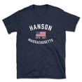 thumbnail image 1 of Hanson Massachusetts Patriot Men's Cotton T-Shirt, 1 of 1