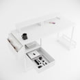 thumbnail image 6 of 47.3" Rectangular Desk | 2 Standard Outlets and USB Port | MDF + Metal Build | Solves Cable Management Issues, 6 of 6
