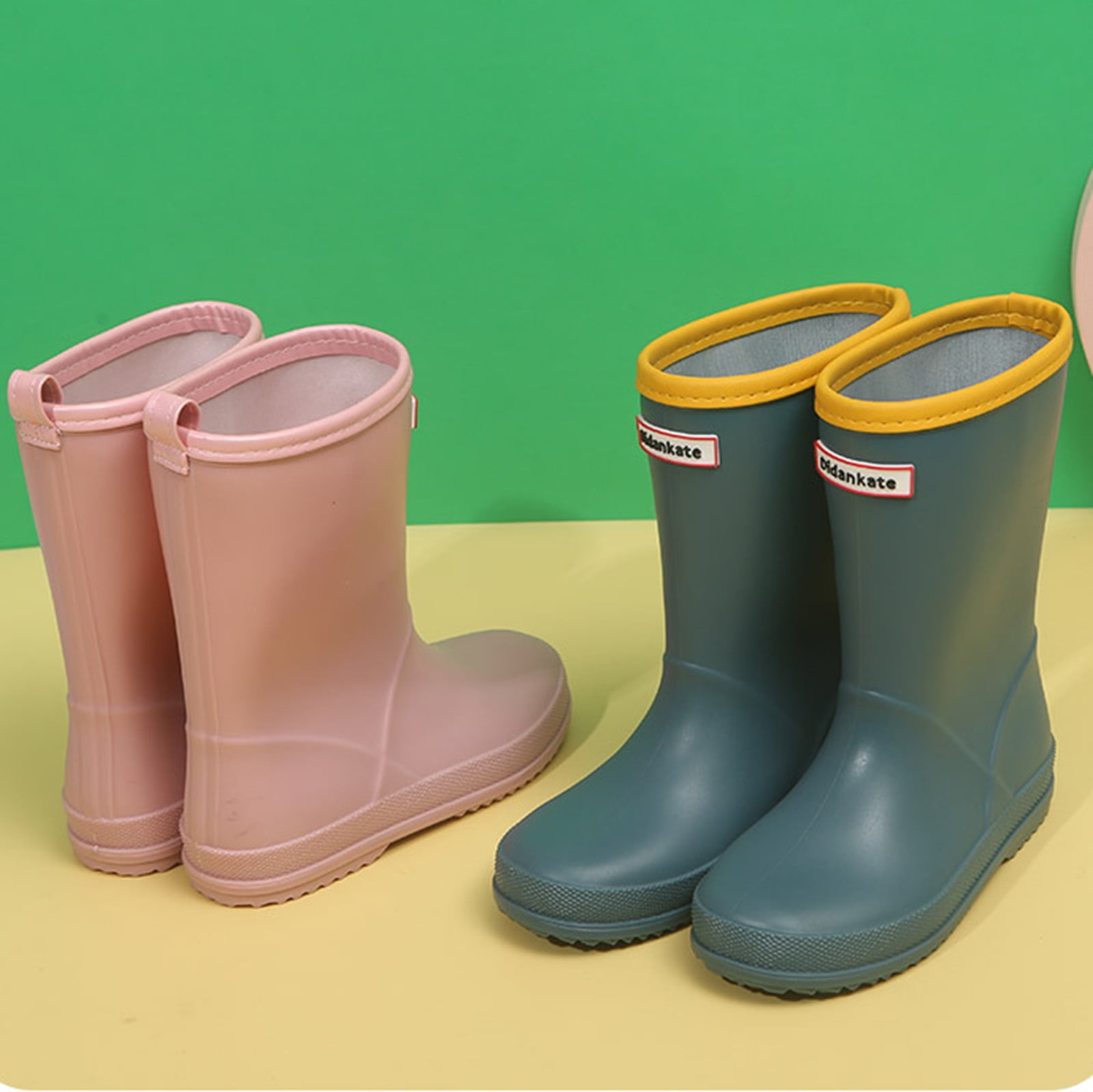 Girls Boys Unisex Kids Rain Boots Non Children Outdoor Shoe