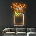 thumbnail image 4 of Handmadetneonsign Bitter Beats Boring Negroni Led Sign, Negroni Neon Light, Negroni Neon Sign, 4 of 5